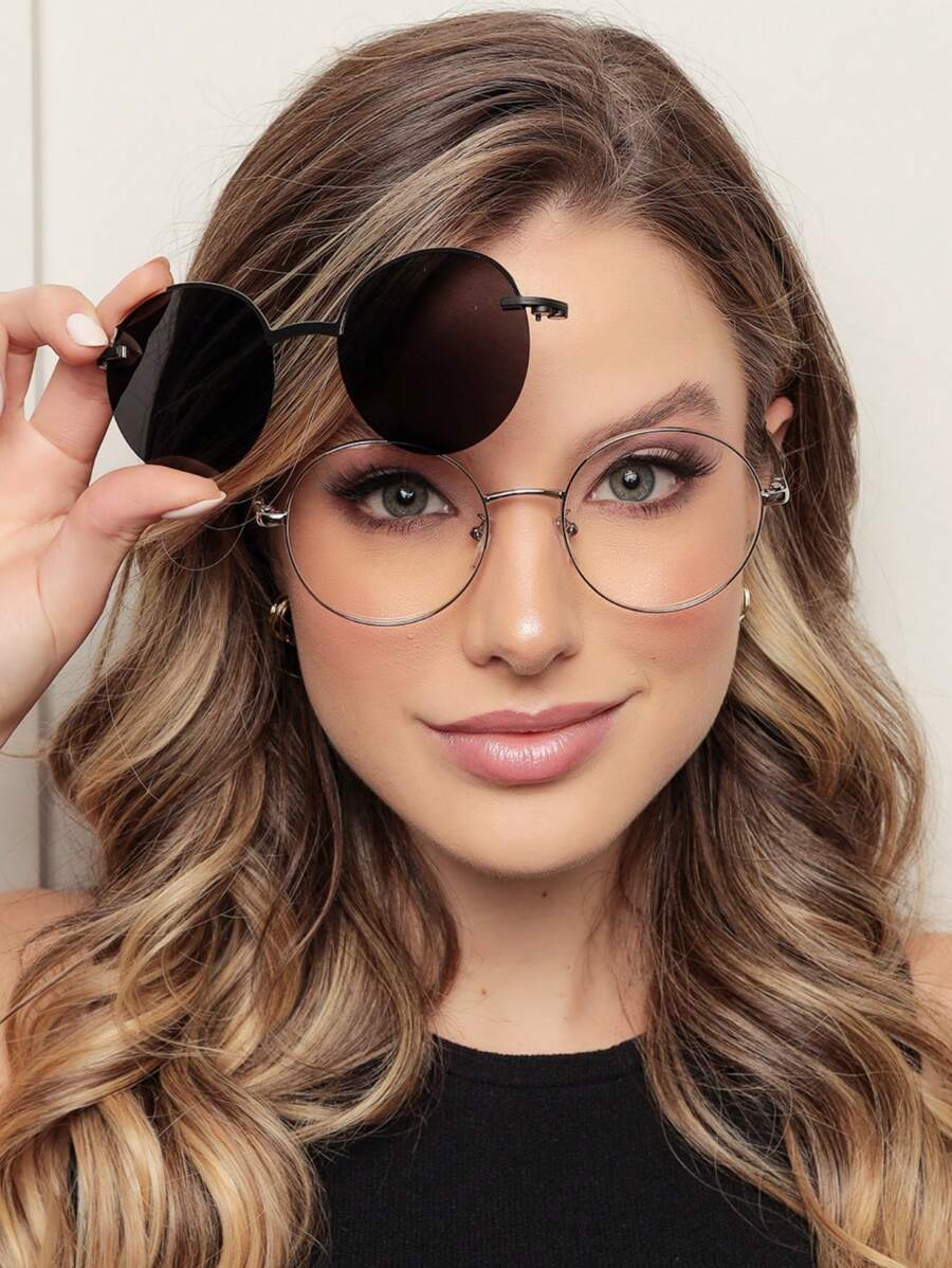 Women Eyeglasses - 銀色 - 查看 1