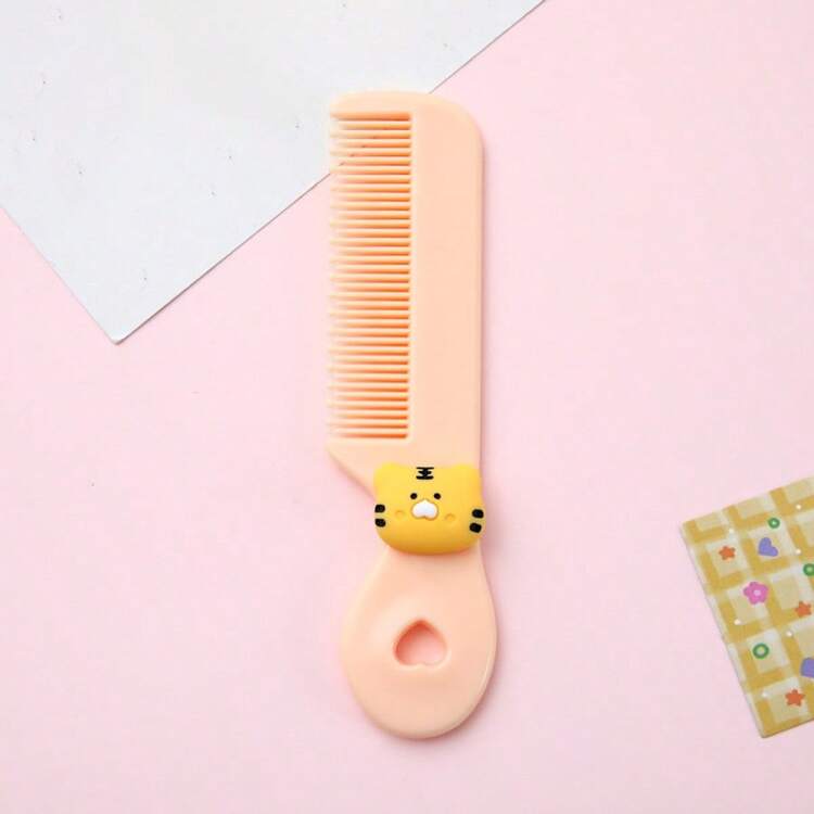 4pcs/2pcs/1pc Adorable Mini Cartoon Plastic Hair Brush - Durable For Kids, Travel-Ready, Convenient Portable Design In Sweet Candy Colors - Mini Comb - View 25