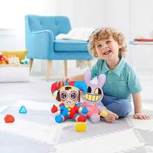 NEWKIBOU Amazing Digitals Circus Peluche de Juguete, 2 Piezas Digital Circus Peluche Muñeca, Juguete De Payaso De Peluche, Circo Digital Plushie, Digital Circus Plush Toy, Regalos para Niños y Niñas,Kit 2 Muñecos De Peluche El Asombroso Circo Digital, Lindo Dibujo Animado De Peluche Juguetes De Colección Para Niños Niñas (25cm/9.8in) - 2 piezas - Ver 6