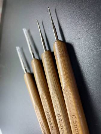 1 pezzo Ago Uncinetto per Dreadlock da 0,5 mm/0,75 mm/ Ago Uncinetto Copri-Cinture di Sicurezza