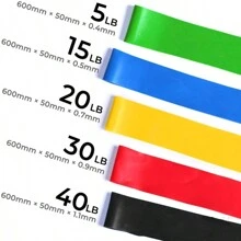 1pc Multi-Functional Yoga Resistance Circle, Fitness Elastic Band, Yoga Strap, Training Resistance Loop, Stretch Band - Multicolor - View 2