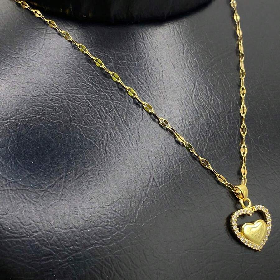 Women Pendant Necklaces - Gold - View 1