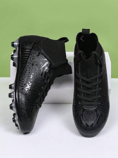Teenage Outdoor Training Long Spikes Soccer Cleats, Sports Running Sneakers
