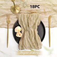 6/12/18/24/30 Pieces Purple Gauze Cheese Cloth Napkins, Multi-Color Optional Cheese Cloth Napkins Bali Cheese Cloth Napkins, Rustic Bohemian Lavender Napkins, Lavender Napkins For Family Dinners, Restaurants, Wedding Receptions, Dinners, Holiday Parties, Table Decorations