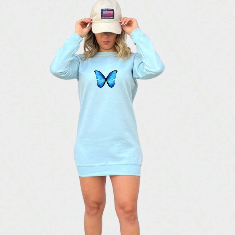 Women Short Dresses - Màu xanh lam - Xem 1