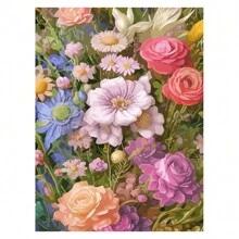 1 件 5D DIY 钻石画牡丹雏菊花朵全方形或圆形钻石马赛克花卉成人手工制作适合初学者家居装饰墙艺术 - 彩色 - 查看 14