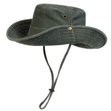 1pc Men's Solid Color Bucket Hat, Outdoor Fishing Hiking Sun Protection Wide Brim Cap, Suitable For Spring & Summer Travel, Beach