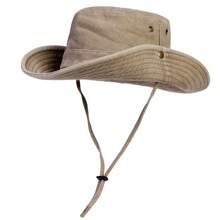 1pc Men's Solid Color Bucket Hat, Outdoor Fishing Hiking Sun Protection Wide Brim Cap, Suitable For Spring & Summer Travel, Beach