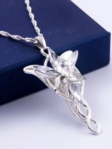 1Pc Arwen Evenstar Necklace Silver Color Crystal Pendant Necklaces For Women Girl Party Jewelry Gift Jewelry