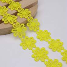 优雅的 1 码雏菊刺绣蕾丝花边丝带适用于 DIY 缝纫工艺品、箱包、服装缝纫服装、工艺品用品 - 为您的作品增添一丝精致！ - 多色 - 查看 24