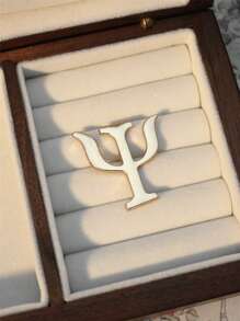 Yuan Shuo 1入創意西方心理學英文胸針，鋅合金徽章 - 徽章領針 - 查看 10