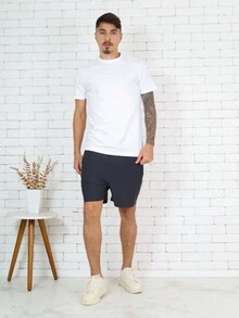 Short Bermuda Shorts For Professional And Amateur Trainings Dry Fi @3 Cakes - Màu xám đen - Xem 3
