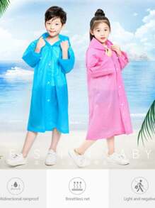 DeTODO Impermeable de Niño Portátil Para Lluvia Super Practico, Unisex y Unitalla - Rosa - Ver 9