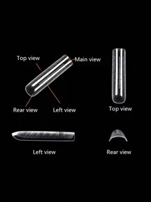 120pcs Nail Dual Forms Nail System Full Cover False Nails Quick Building Mold Tips Fake Nail Shaping Extend Molds Upper Forms For Nails Tip Accessories