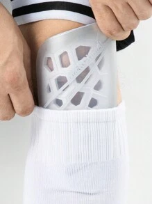 2 Pairs Men's Crew Athletic Socks, Non-Slip Shock Absorbing Comfortable Sports Socks For Men Basketball Football Outdoor Training Running - Multicolor - View 3