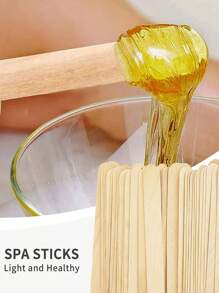 10/50/100/200pcs-114mm Waxing Wooden Stick, Wooden Wax Scraper Applicator, Body Hair Removal Waxing Craft Stick Applicator Scraper ,Hair Products And Accessories For Barber Salon Beauty Travel Essentials