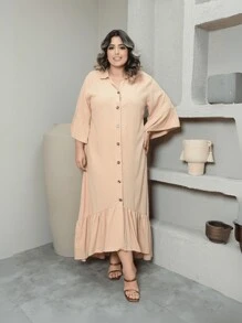 Women Long Dresses - Màu be - Xem 1