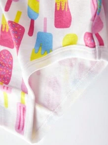 6pcs/Pack Baby Girl Mermaid & Strawberry Print Underwear - Multicolor - View 2