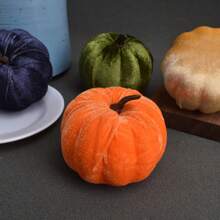 2pcs Artificial Pumpkin Decoration Props For Holiday Party - Multicolor - View 3