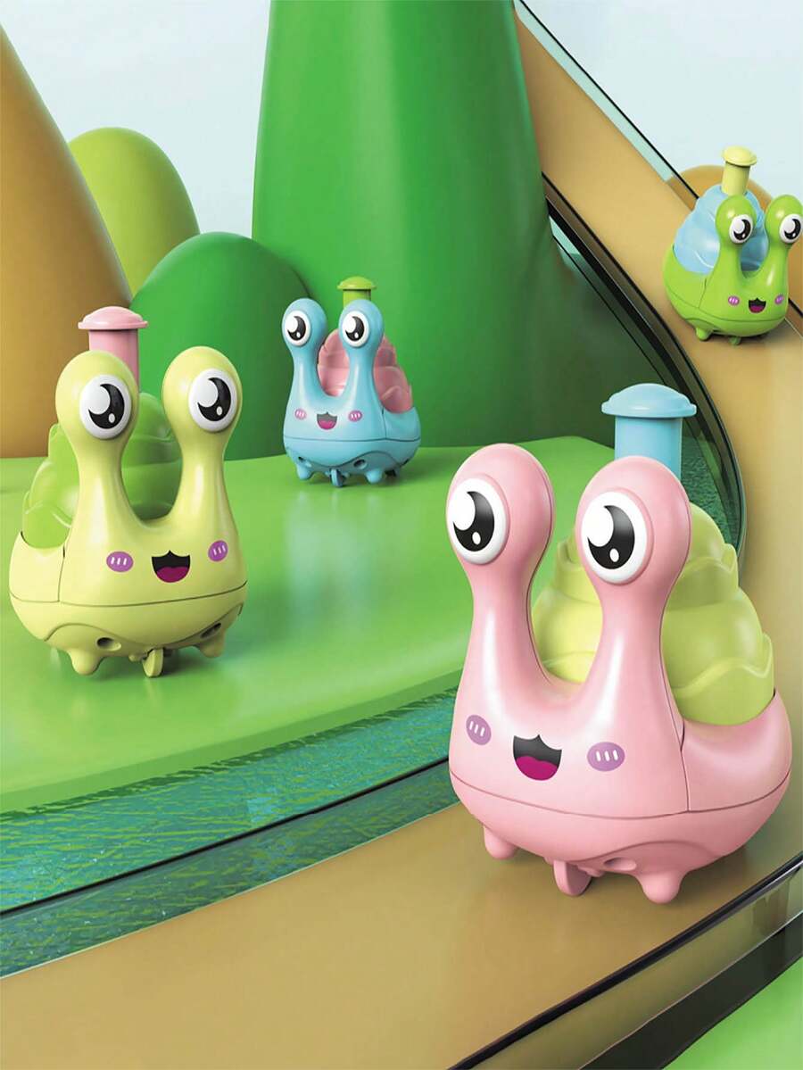 1pc Big Eye Snail Car Model Toy, Suitable For Interactive Games, Party Favors, Back To School Gifts - Multicolor - View 1