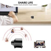 Câmera Wifi Mini HD, Visão Noturna, Detecção de Movimento, Monitoramento Remoto, Ângulo Amplo de 140°, Micro Configuração DIY, Visão Noturna (Sem Luz Visível)
