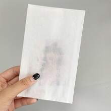 100 piezas Bolsas de papel encerado blanco semitraslúcido de 10x17cm, material de embalaje para productos horneados - bolsa de pañuelos blanca - Ver 7