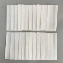 100 piezas Bolsas de papel encerado blanco semitraslúcido de 10x17cm, material de embalaje para productos horneados - bolsa de pañuelos blanca - Ver 6