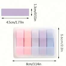 100 Sheets Of Colorful Fluorescent Pet Index Stickers With Morandi Color Drawable Boxed Sticky Notes,School Supplies,Back To School