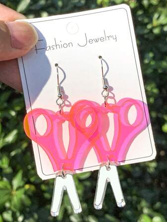 1 Pair Scissor/Teacher Themed Novelty Earrings, Gift For Teacher, School Accessories, Miniature Design