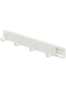 Gancho Barra Adesivo  de parede sem perfuração para armazenamento utensilios cozinha - Branco - Visão 10
