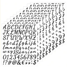 Alphabet Stickers, Number Stickers, DIY Stickers.Self Adhesive Vinyl Alphanumeric Sticker Kit. - Multicolor - View 14