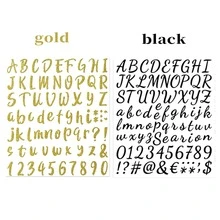 Alphabet Stickers, Number Stickers, DIY Stickers.Self Adhesive Vinyl Alphanumeric Sticker Kit. - Multicolor - View 1