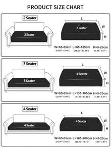 1 件防滑提花通用四季弹力沙发套，简约现代沙发套，适用于 L 型沙发和客厅沙发保护套，适用于 1、2、3 和 4 座沙发 - 藍色 - 查看 3