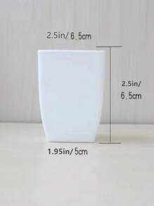 8 件装塑料花瓶，适用于客厅，北欧风格白色简约小花盆，适用于多肉植物户外阳台、家居装饰、花瓶、餐桌装饰