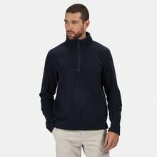 Regatta Mens Honestly Made  Half Zip Fleece (Navy) - Navy Blue - View 2