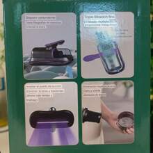 Aspiradora de ácaros eléctrica de mano para el hogar, 1 pieza, con función de carga, adecuada para uso doméstico - Morado Violeta - Ver 8