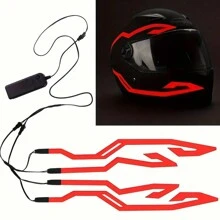 Motorcycle Helmet Waterproof LED Cold Light Strip, Night Riding Helmet Warning Light Strip - Multicolor - View 15