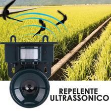 Ultrasonic Solar Repellent Animal Presence Sensor Repels Pests Rats Birds Pigeons - Nhiều màu - Xem 2