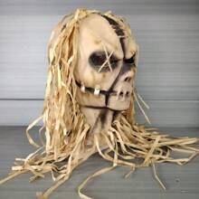 1 pieza Máscara de espantapájaros de saco de arpillera para Halloween, casa embrujada, fiesta de bar, disfraz - Multicolor - Ver 2