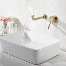 Single Lever Handle Wall Mounted Bathroom Faucet Home Bathroom Decor Summer