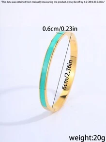 Camhanno 1 Pc Innovative And Stylish Neutral Stainless Steel Drip Bracelet For Ladies To Wear On A Date - Oil Drip Bracelet - View 6