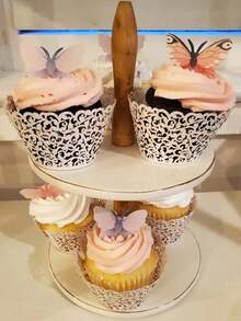 72pcs, Colorful Edible Butterfly Cake Toppers For Weddings, Birthdays -Wafer Paper Cupcake Decorations For Food Decoration And Party Supplies - Multicolor - View 6