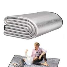 1 件双面铝膜加厚防潮垫，户外野餐露营防水垫，室内防潮垫 - 銀色 - 查看 9