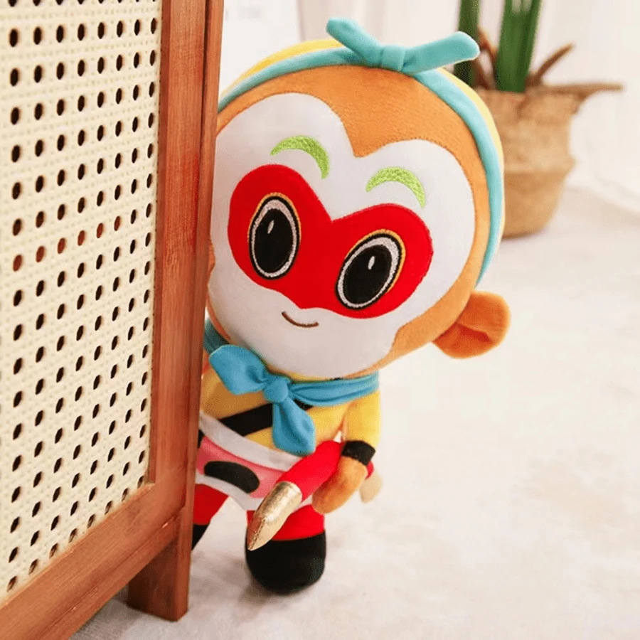 1PS 30CM Cartoon Monkey Plush Toy Chinese Mythology Story Sun Wukong ...