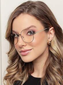 Women Eyeglasses - 銀色 - 查看 3