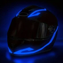 Motorcycle Helmet Waterproof LED Cold Light Strip, Night Riding Helmet Warning Light Strip - Multicolor - View 5