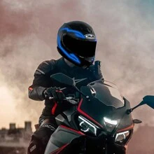 Motorcycle Helmet Waterproof LED Cold Light Strip, Night Riding Helmet Warning Light Strip - Multicolor - View 3