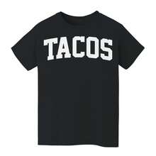 Nearly There Tacos Text Kids Tween Boy Graphic Cotton Short-Sleeve T-Shirt - Black - View 1