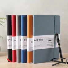 1 Pc A5 Notebook Agenda Planner Dotted Inner 80 Sheets 100 GSM Cloth Cover Ivory White Paper Hand Account Journal School Stationery Supplies Back To School