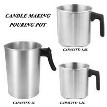 3L Capacity Wax Melting Pot, Candle Making Pouring Pot, Drip-Free Wax Melter, Soy Wax Melting Pot - Stainless Steel - View 11